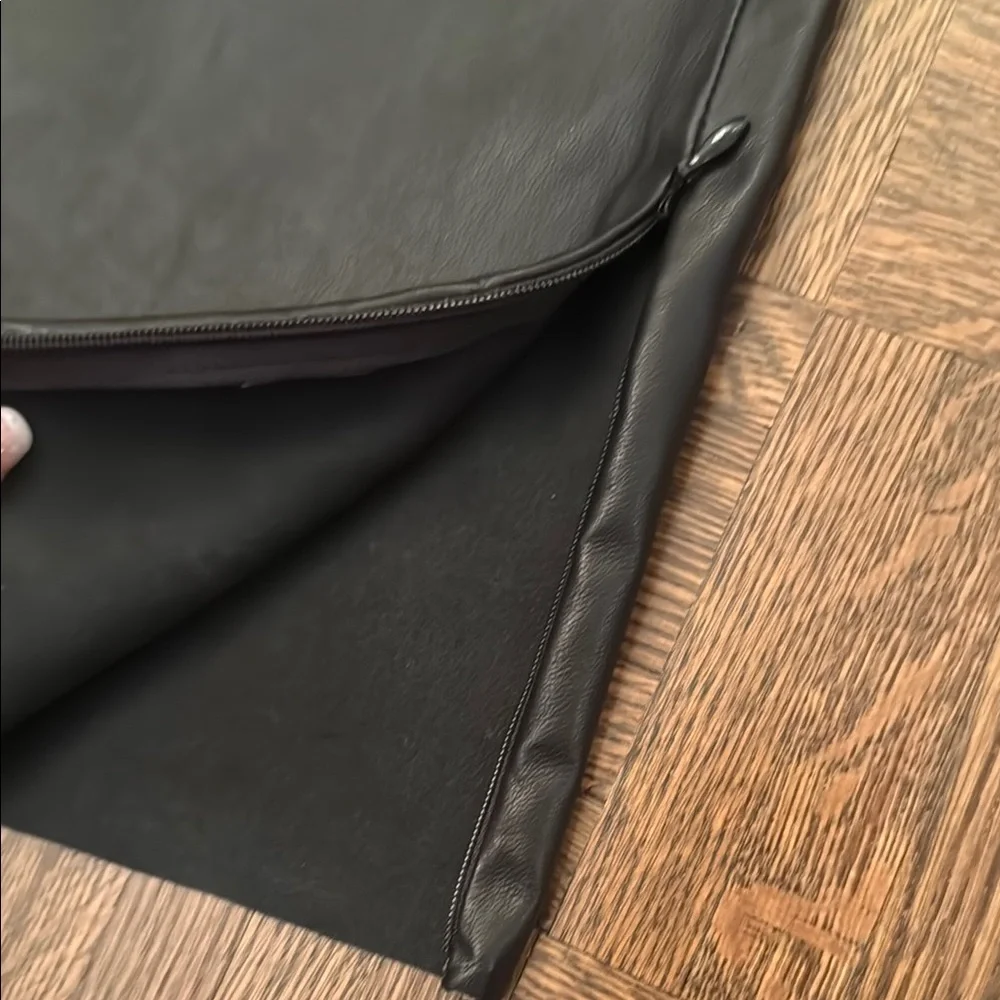 Zara 100% genuine black leather Jogger pant size XS - Picture 5 of 10